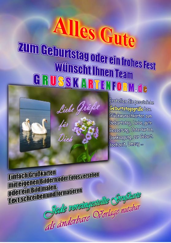 Beispiel Grusskarte Mit Bild Und Text