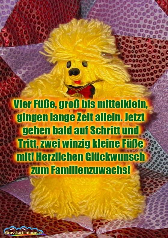 Glückwunschkarte zum Geburt